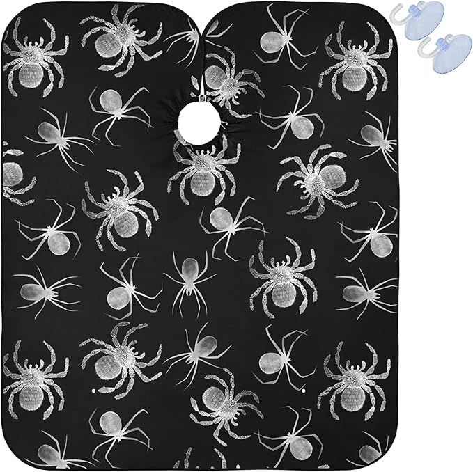 visesunny Professional Barber Cape Polyester Hair Cutting Salon Cape Apron Anti-Static Beard Bib Grooming Apron