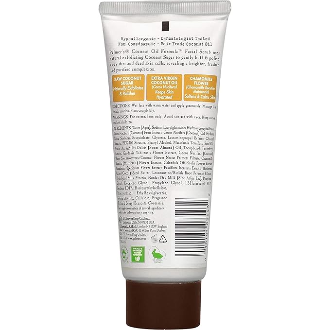 Palmer's Coconut Sugar Facial Scrub 3.17 Ounce (Pack of 2)