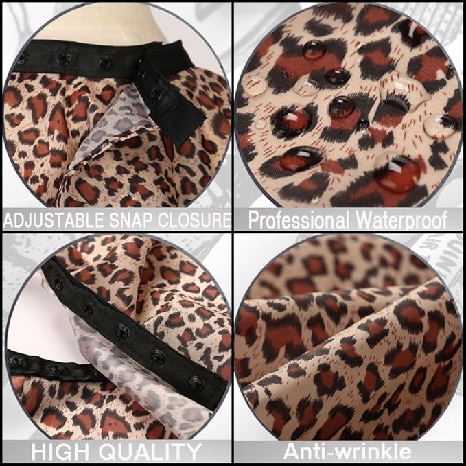 Professional Hair Cutting Cape with Neck Duster Brush, Salon Barber Cape, Hairdressing Accessories