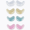 Rovian 8 Pack Reusable Under Eye Patches for Puffy Eyes - Glitter Cooling Gel Eye Pads & Cold Compress Ice Mask for Dark Circles, Swelling & Quick Makeup Prep