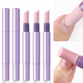 5PCS Cuticle Oil Pusher Pen Set, 2-in-1 Ceramic Cuticle Pushers with Oil for Nail Repair, Hangnail & Dry Cuticle Removal, Nail Care Pens for Manicure & Pedicure, Professional Salon Tools