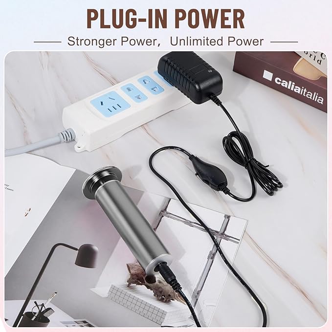 Dermawave Electric Foot File Callus Remover for Feet, Professional Electric Foot Sander Filer Grinder with 60 Sandpaper Discs for Men & Women, Pedicure Tool for Corn Dead Skin Cracked Heel