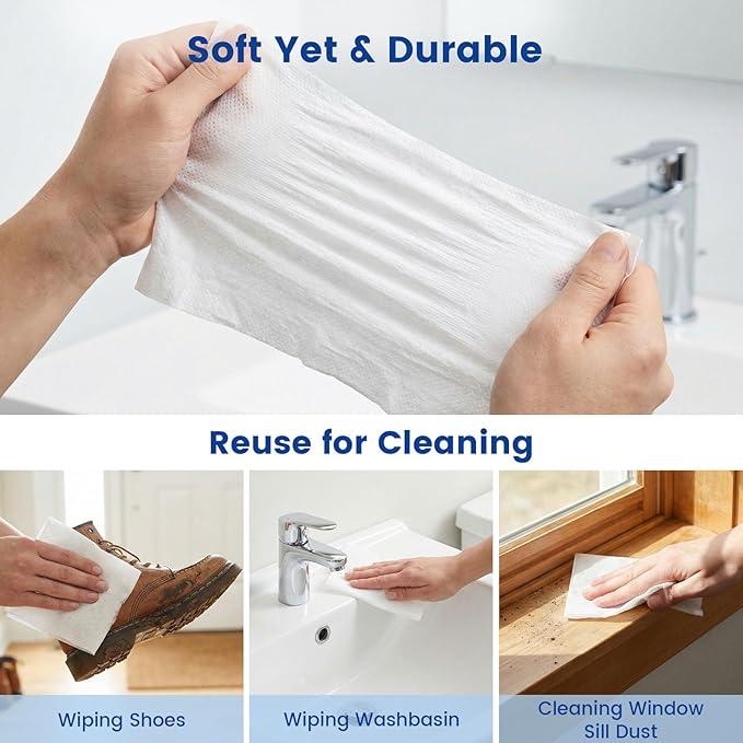 BigOtters 500PCS Compressed Towels, Bulk Disposable Towels for Face Portable Washcloths for Travel Expandable Wipes Tablets Survival Gear Kit for Outdoors Camping Hiking Hotel