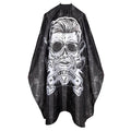 64x56 Inch Professional Barber Cape for Men - Waterproof Hair Cutting Cape with Elastic Neck & Adjustable Closure, Salon Grade Styling Cape (Black)