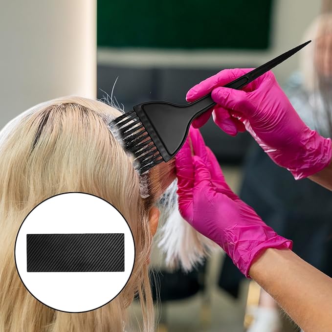 4 Pcs Highlighting Board Set, Black Dye Boards Brushes Portable Foiling Board Professional Dye Highlighting Kit for Men Women Home Salon Beginners Professionals Hairstylist Accessories
