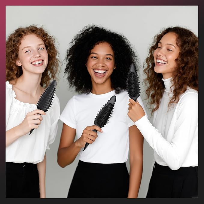 Candy Brush Curl Defining Hair Brush for Effortlessly Detangling Shaping and Styling Curls, Curl Brushes with EdgeLift for All Wet or Dry Hair Types for Women and Girl, Reduce Pulling and Frizzing