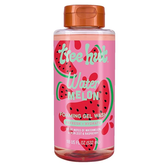 Tree Hut Watermelon Nourishing, Moisturizing & Hydrating Foaming Gel Wash, 18 oz.