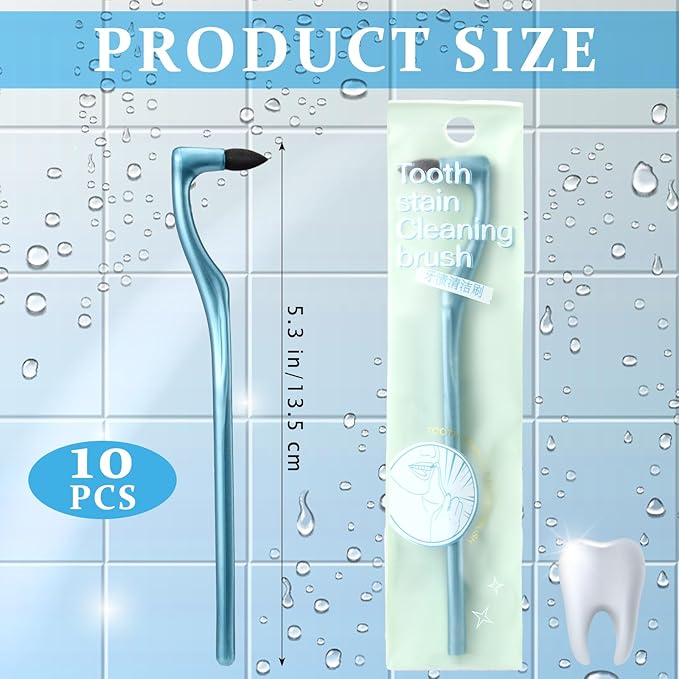 Tondiamo 10 Pcs Gum Stimulator Dental Tools Dental Plaque Remover Rubber Tip Stimulator for Cleaning Teeth Tartar