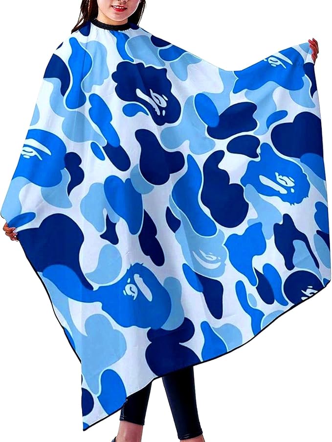 Adult Barber Cape,Camo Camouflage Professional Salon Haircut Capes,Haircut Kit Hairdressing Apron