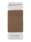 Cyndibands Elastic Hair Ties – Light Brown - No Damage 4mm Ponytail Holders for Women & Kids, 24-Pack Hair Elastics in Neutral Colors