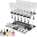 Manual Liquid Filling Machine Transfer Tools Kit 12 Bottles, Adjustable Perfume Dispenser Kit, with 12 Pump Heads & 12 Testing Cups, for Perfume Store Studio Salon Bar