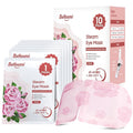 Steam Eye Mask, 10Packs Heated Eye Mask, Self Heating Disposable SPA Warm Compress for Eyes Sleep Mask, Travel Essentials & Relaxation Gifts, Valentine's Day Gifts (Rose Scent)