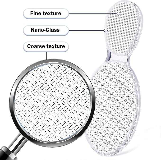 Nano Foot File, Foot Scrubber Callus Remover, Foot Care Pedicure Tool, Foot File with Nano-Level Grinding Points, Portable Foot Scrubber for Dead Skin Removal, Cracking, Wet and Dry Feet