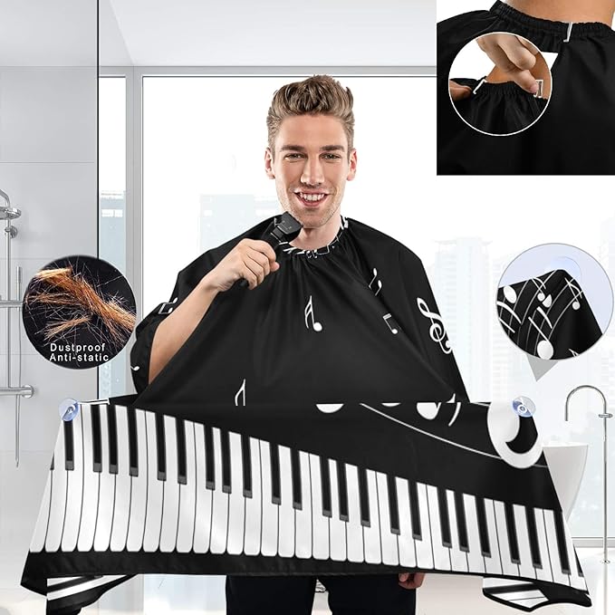 visesunny Professional Barber Cape Polyester Hair Cutting Salon Cape Apron Anti-Static Beard Bib