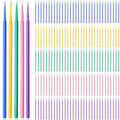 Sewing Machine Cleaning Swabs Micro Applicator Brushes Disposable Clean Brushes Micro Swab Pointed Tips Multi Colored Lab Swabs for Cleaning Paint Sewing Machine, 3 Size (500 Pcs)