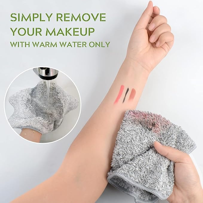 SINLAND Microfiber Face Cloths Highly Absorbent Washcloths Soft Feel Fingertip Towels Multi-Purpose Wash Cloths for Bathroom, Gym, Hotel, Spa and Kitchen, 12Inch x 12Inch