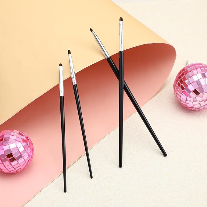 Makeup Mixing Palette and Eye Shadow Brushes Set, Makeup Palette with Spatula for Facial Cosmetic Nail Art Pigment Blending, Eyeshadow Makeup Blending Brushes for Concealer Eyebrows Eyeliner
