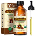 4oz Jojoba Oil (EWG Verified) 100% Pure Cold Pressed Jojoba Oil for Face, Hair, Nails and Skin, Unrefined & Hexane Free, Natural Body Facial Moisturizer Multi-purpose oil Base Carrier Oil