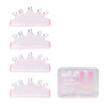 Curacoro Lash Lift Shields, 4 Pcs/2 Sizes Korean Lash Lift Pads Self Adhesive, Lash Lifting Shields for Eyelash Stretching and Curling, Reusable Silicone Lash Rods For Eyelash Perm Lamination