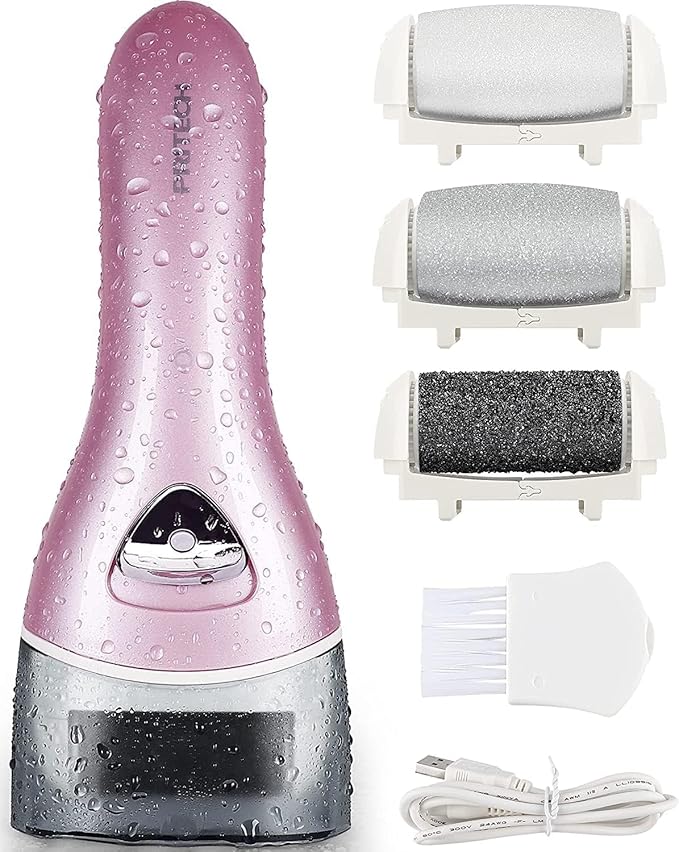 Electric Feet Callus Removers Rechargeable,Portable Electronic Foot File Pedicure Tools, Electric Callus Remover Kit,Professional Pedi Feet Care Perfect for Dead,Hard Cracked Dry Skin