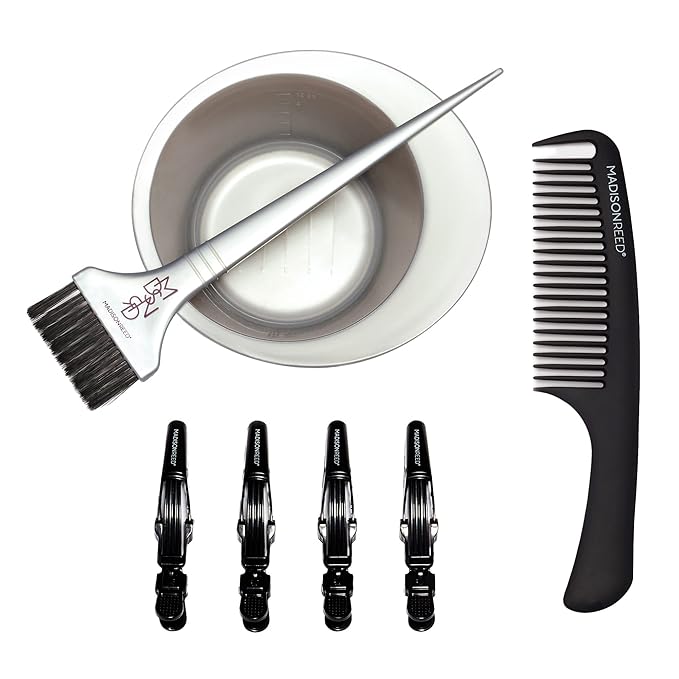 Madison Reed Pro Color Tool Kit, 7pc Set for DIY Hair Coloring, Mixing Bowl, Brush, Hair Clips, Bonus Comb, Great For All Hair Types & Colors
