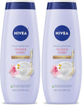 NIVEA Delicate Orchid and Amber Body Wash with Nourishing Serum, 20 Fl Oz Bottle (Pack of 2)