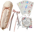 Ballet Slipper Pouch Makeup Bag Dance Recital Gifts for Girls Dancer Ballerina Accessories Gifts Set Necklace Bracelet Sticker