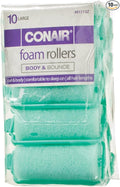 Conair 10Piece Con Large Foam Rollers, 1.6 Oz (Pack of 10)