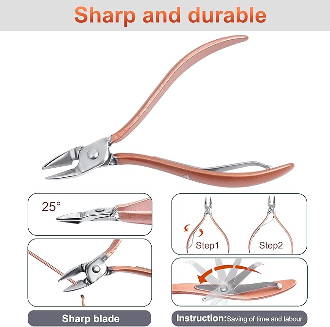 Manicure Set,ewinever 26PCS Professional Pedicure Kit Stainless Steel Nail Clippers Grooming Tools Kit Men and Women Nail Care Tools with Pink Leather Travel Case-Rose Gold