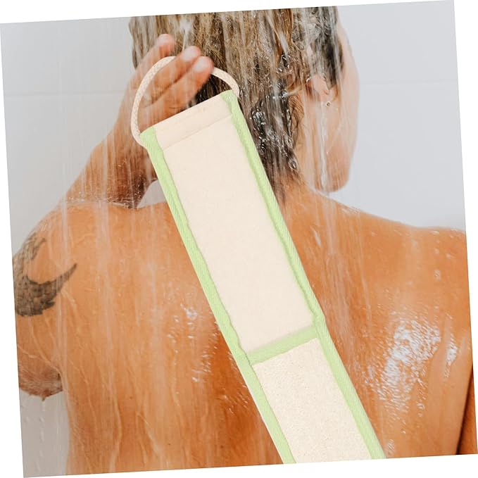 Baluue Exfoliating Loofah Back Scrubber for Strap Design for Deep Cleaning for Men and Women Refreshing Bath