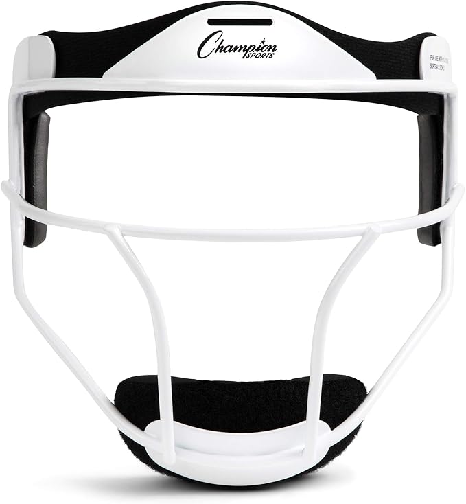 Champion Sports Steel Softball Face Mask – Durable Fielder’s Mask for Youth & Adults, Multiple Colors for Practice & Games