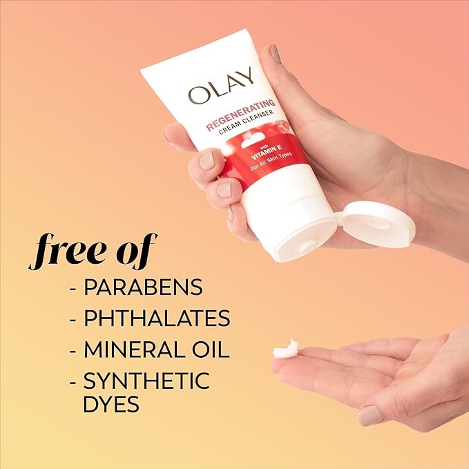 Olay Regenerist Regenerating Cream Cleanser Face Wash, 5 Fl Oz