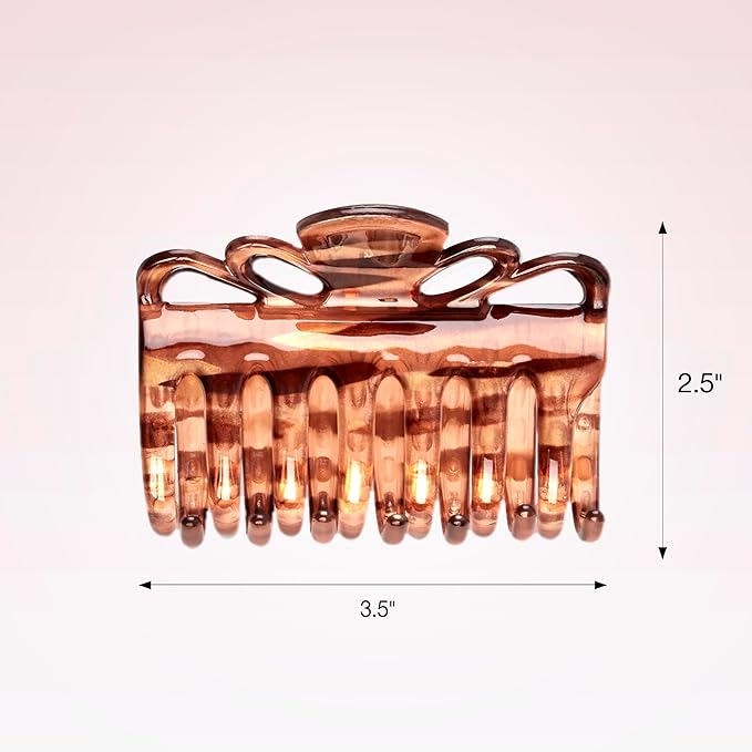 Scunci by Conair claw clips for thick hair - hair accessories for women- claw clip - Tortoise- 1 Count