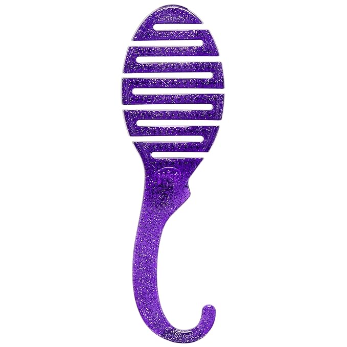 Wet Brush Shower Hair Brush Detangler - Exclusive Ultra-soft IntelliFlex Bristles - Minimizes Pain And Protects Against Split Ends and Breakage - Comb For Women, Men, Wet & Dry Hair - Purple Glitter