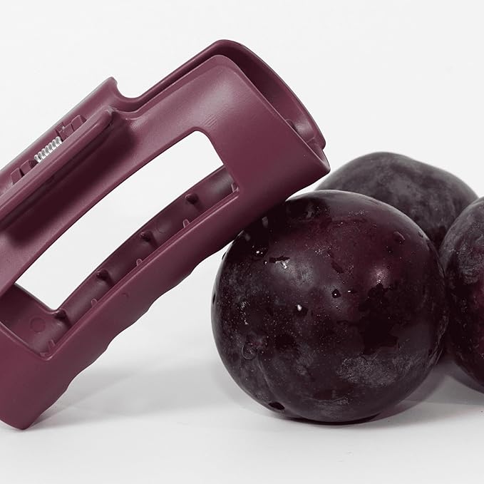 The Original Mello Hair Claw Clip Squishy Claw Clip Made in Korea Patent Pending 30021976 (Burgundy, Medium)