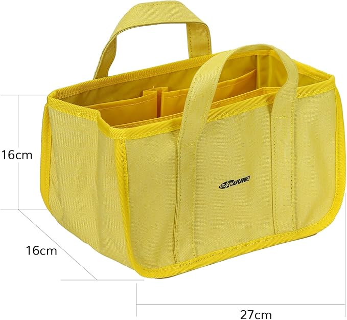 GUANJUNX Pet Grooming Tote Bag, Organizer with 6 Large Pockets for Tools and Dog Foods, Travel Outdoor Dog Grooming Bag (Black)