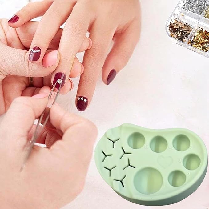 Makeup Mixing Palette - Eyebrow treatmentt Palette, Reusable Silicone Lash Lift Palette, Brow and Eyelash Lifting Lotion Tray, Multifunctional Silicone Makeup Palette for Lash Lift and Brow Treatments