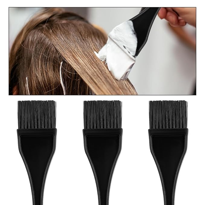Hair Dye Brush, 3 Pcs Hair Color Brush, Color Brushes for Hairstylist, HairColor Applicator Brush-Set for Salon Use Home DIY Dyeing