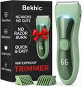 Manscape Groin & Body Hair Trimmer for Men Women – Waterproof Pubic Hair Shaver & Ball Groomer with LED Light – No-Nick Ceramic Blade, 90-Min Runtime, Cordless Wet/Dry Clipper for Sensitive Skin