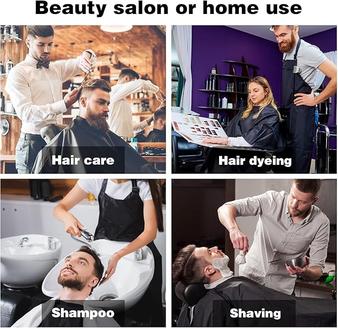 Professional Salon Barber Cape for Men/Women - Hairdressing Waterproof Hair Cutting Cape with Adjustable Snap Closure,Salon
