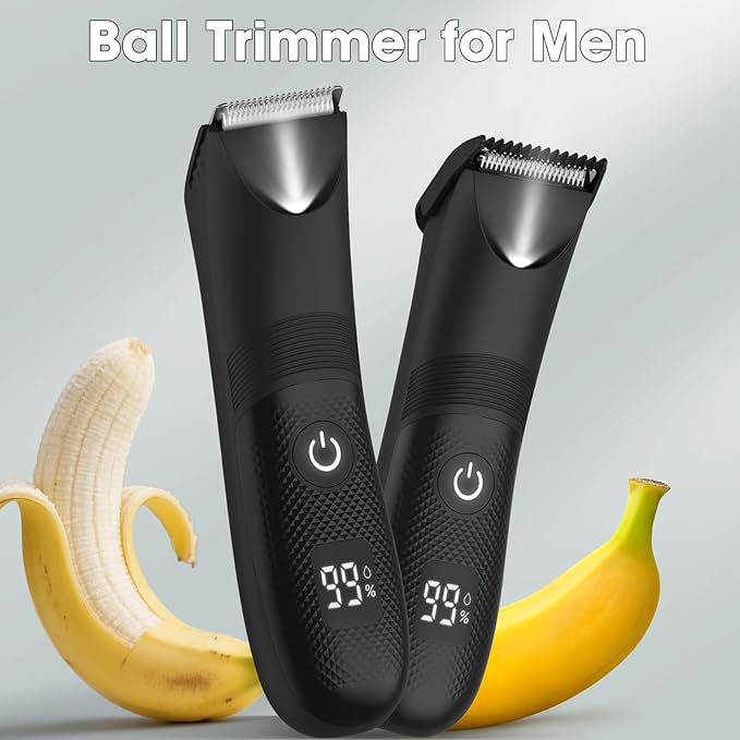 Manscape Ball Trimmer for Men, Body& Pubic Hair Trimmer and Groin Hair Shaver, Bikini Shaver Women, Wet/Dry Smooth Shaving, IPX7 Waterproof