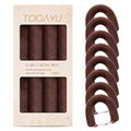 Heatless Curls Overnight Set - Jumbo Overnight Hair Curlers to Sleep In, Soft Velvet Hair Rollers for Women, No Damage Curls Styling Tools 8pcs