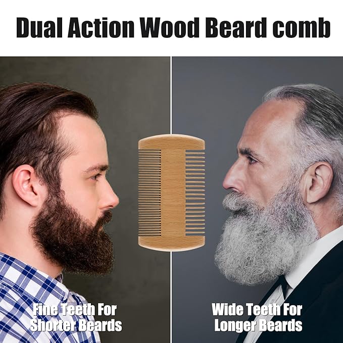 Fathers Day Dad Gifts Beard Brush for Men Him Boyfriend Husband from Wife Mustache Christmas Stocking Stuffers Anniversary Birthday Valentines Day Father's Day