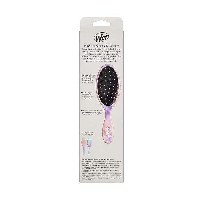 Wet Brush Original Detangler Hair Brush, Color Wash, Watermark, Ultra-Soft IntelliFlex Bristles - Detangling Hairbrush Glides Through Tangles For Wet, Dry & Damaged Hair, Women & Men