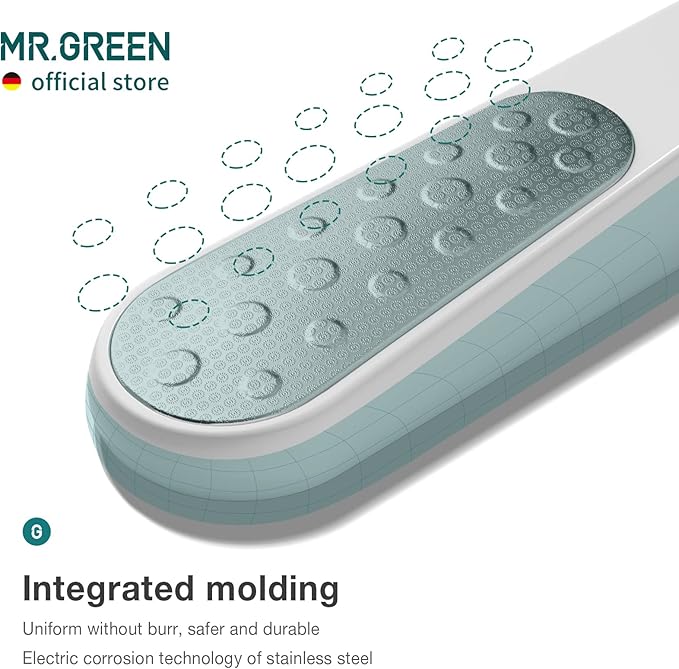 MR.GREEN Foot File Double Sided Callus Remover for Dead Skin Professional Pedicure Tools Callous Scraper Foot Sander Heel Filer (White)