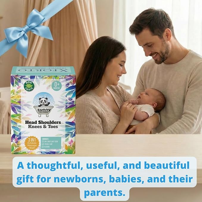 Cradle Cap Brush for Babies - Baby Sponge for Bathing Newborn Bath Essentials | Cradle Cap Treatment | Baby Bath Sponges for Newborns (5-Pack)