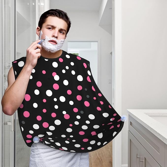 Jellyfish Pattern Print Beard Bib Shaving Apron, Beard Hair Trimming Cape Gift For Dad