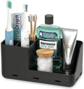 Toothbrush Holders for Bathroom Counter - Detachable Bathroom Organizer and Storage Electric Toothbrush and Toothpaste Holder, Bathroom Decor Accessories for Countertop, Shower, Sink