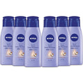 NIVEA Shea Nourish Body Lotion for Dry Skin with Hyaluronic Acid, Shea Butter and Deep Nourishing Serum, 48-Hour Body Moisturizer, 2.5 Fl Oz Bottle, Pack of 6