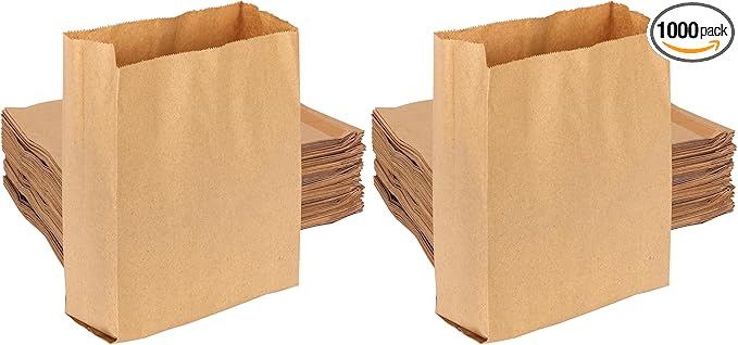 Hospeco - GID-HOSKL-260 KL Waxed Kraft Feminine Hygiene Liner Bag with Gusset,10.25” x 7.5” x 3.5”,(Pack of 1000)